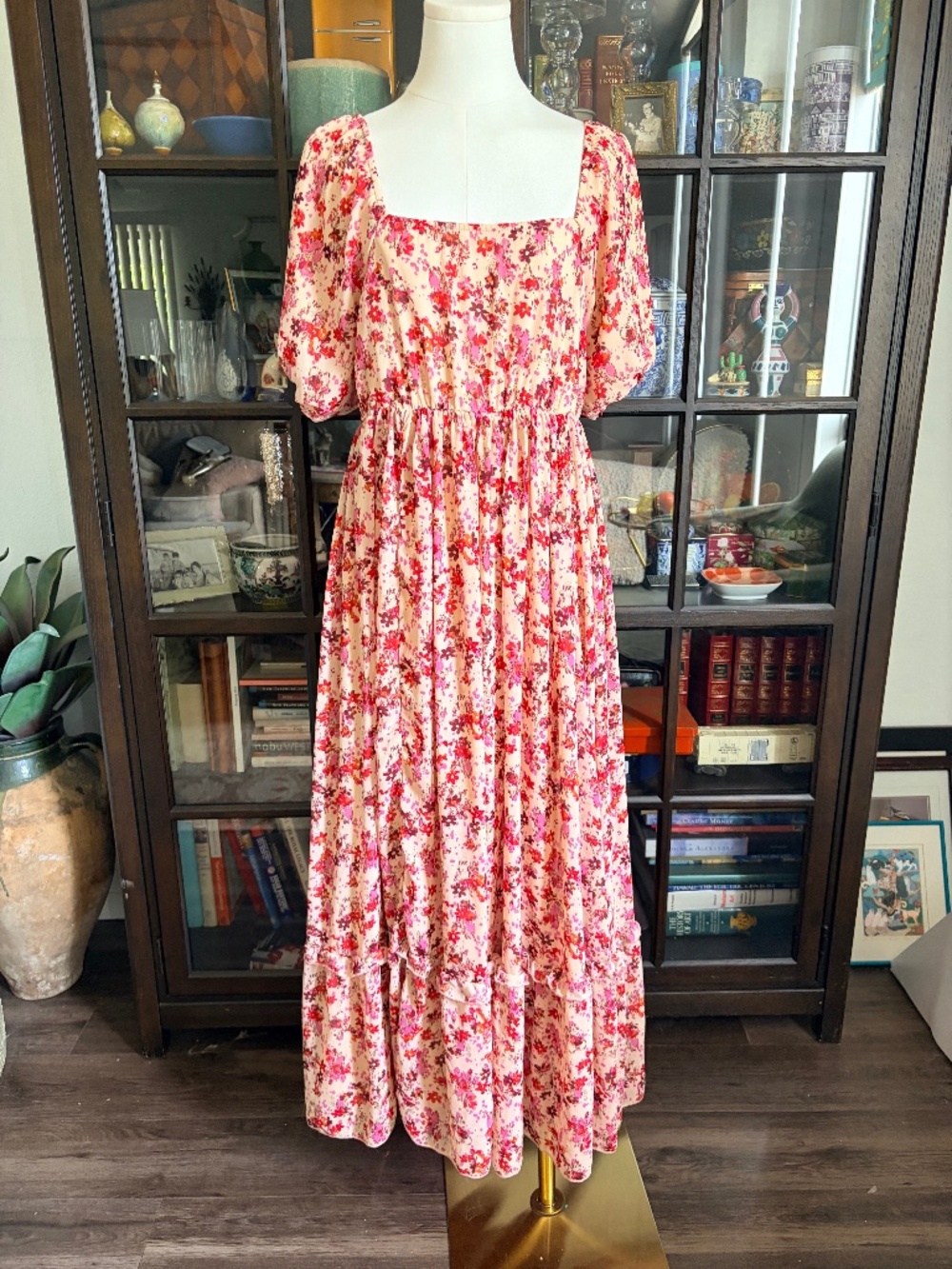 Daisy, tiered floral maxi dress